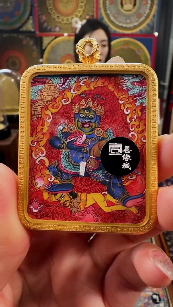 【闪购商品】吊坠壹善缘城手绘唐卡新春大促黑c