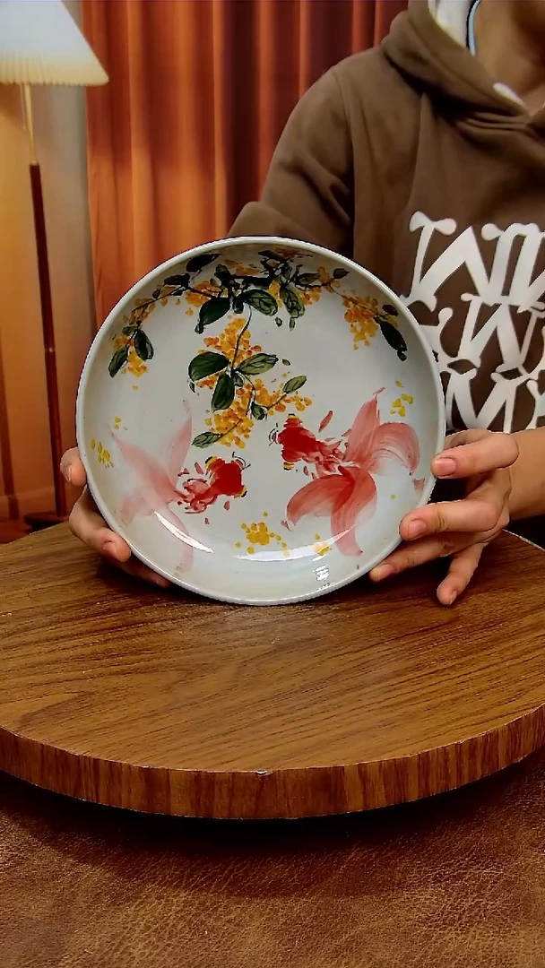 摆件陶景德镇手工手绘釉下彩陶瓷