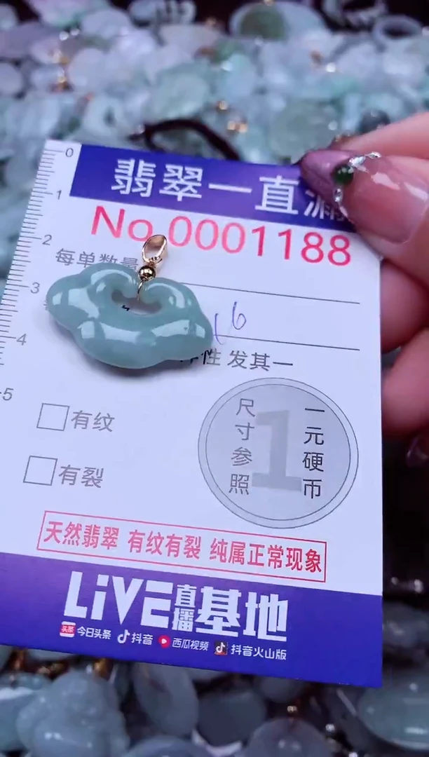 吊坠(不含链)未镶嵌翡翠1188