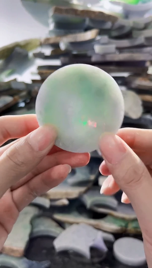 裸石翡翠缅甸翡翠A货陈8114