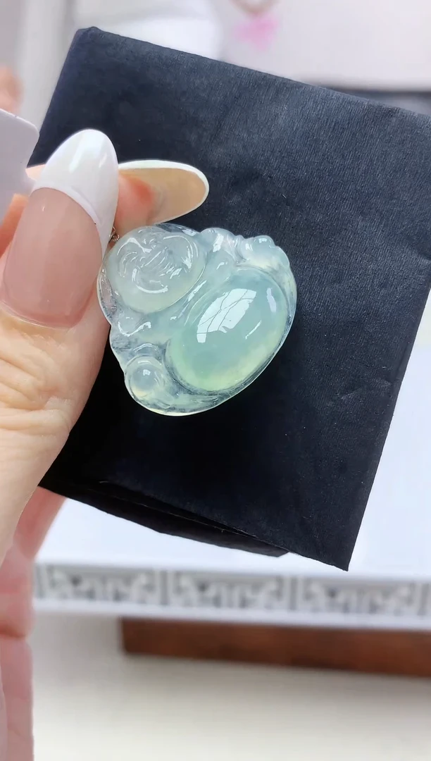 定制翡翠未镶嵌888ee-毛货佛公65赠扣头