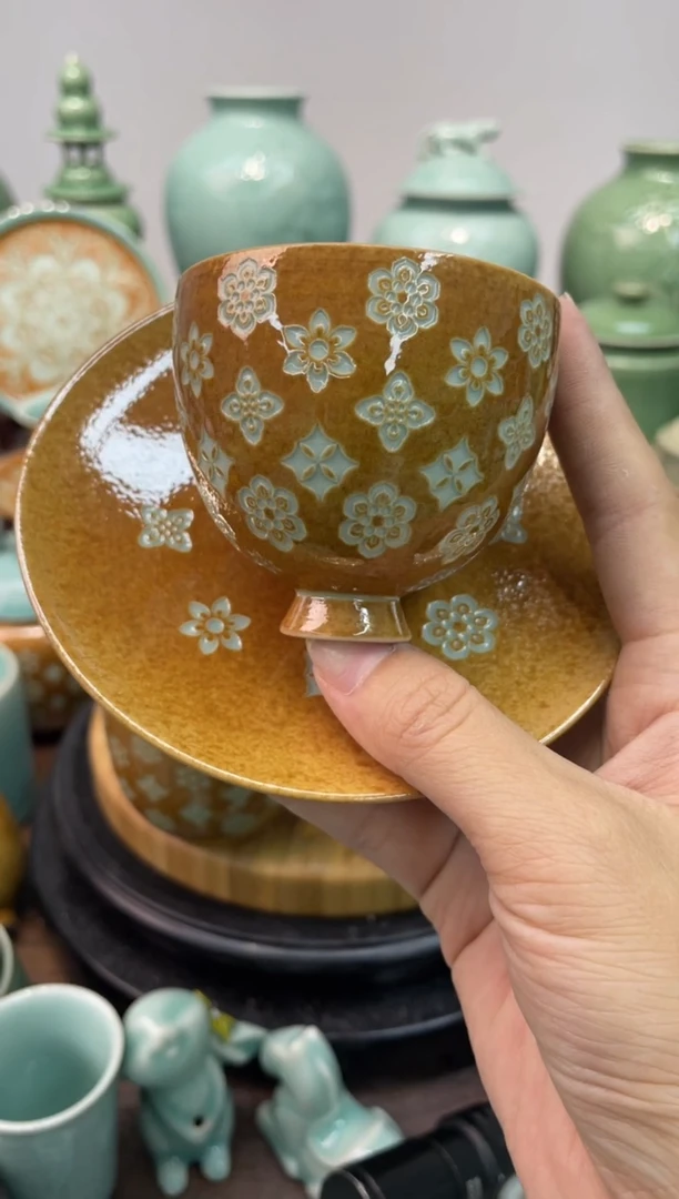 1杯1托  慧仙青瓷 龙泉青瓷大促 定点福利放漏