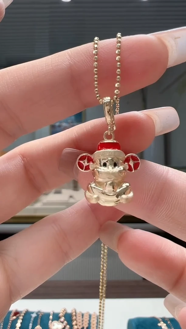 【闪购商品】18K金吊坠(不含链)小财神吊坠K黄