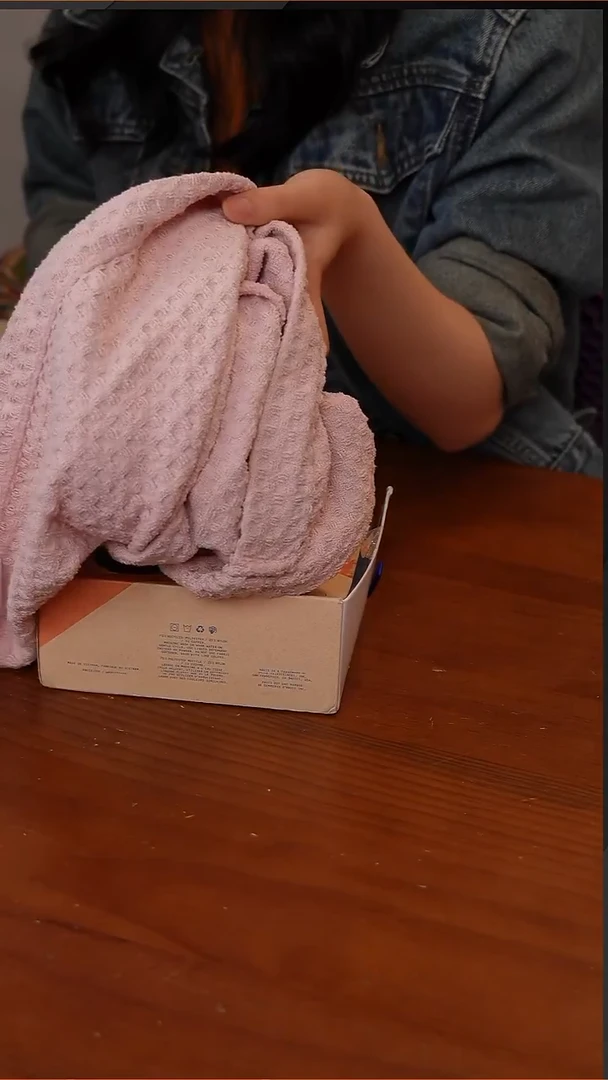 130-美国AQUIS四代FlipmWaffle干发帽30x74cm粉色