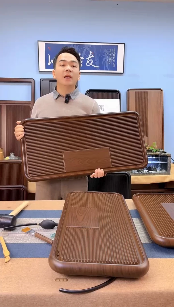 【闪购商品】凌龙黄色款式茶盘80*40*4