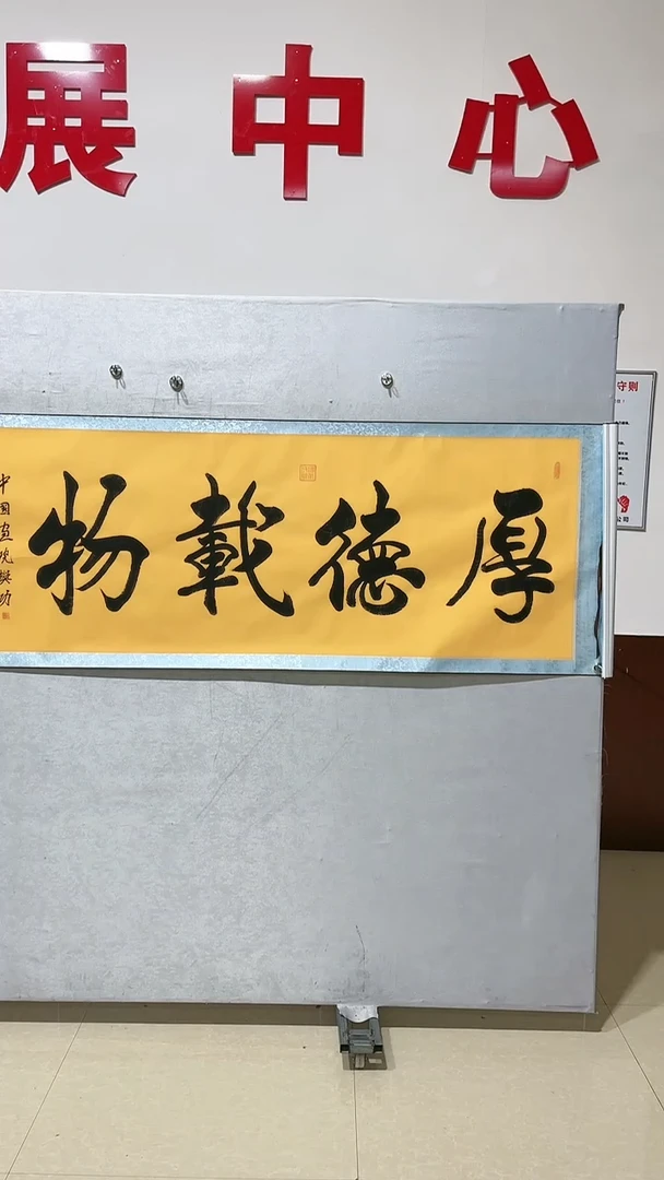 书法樊功老师书法作品-【厚德载物】