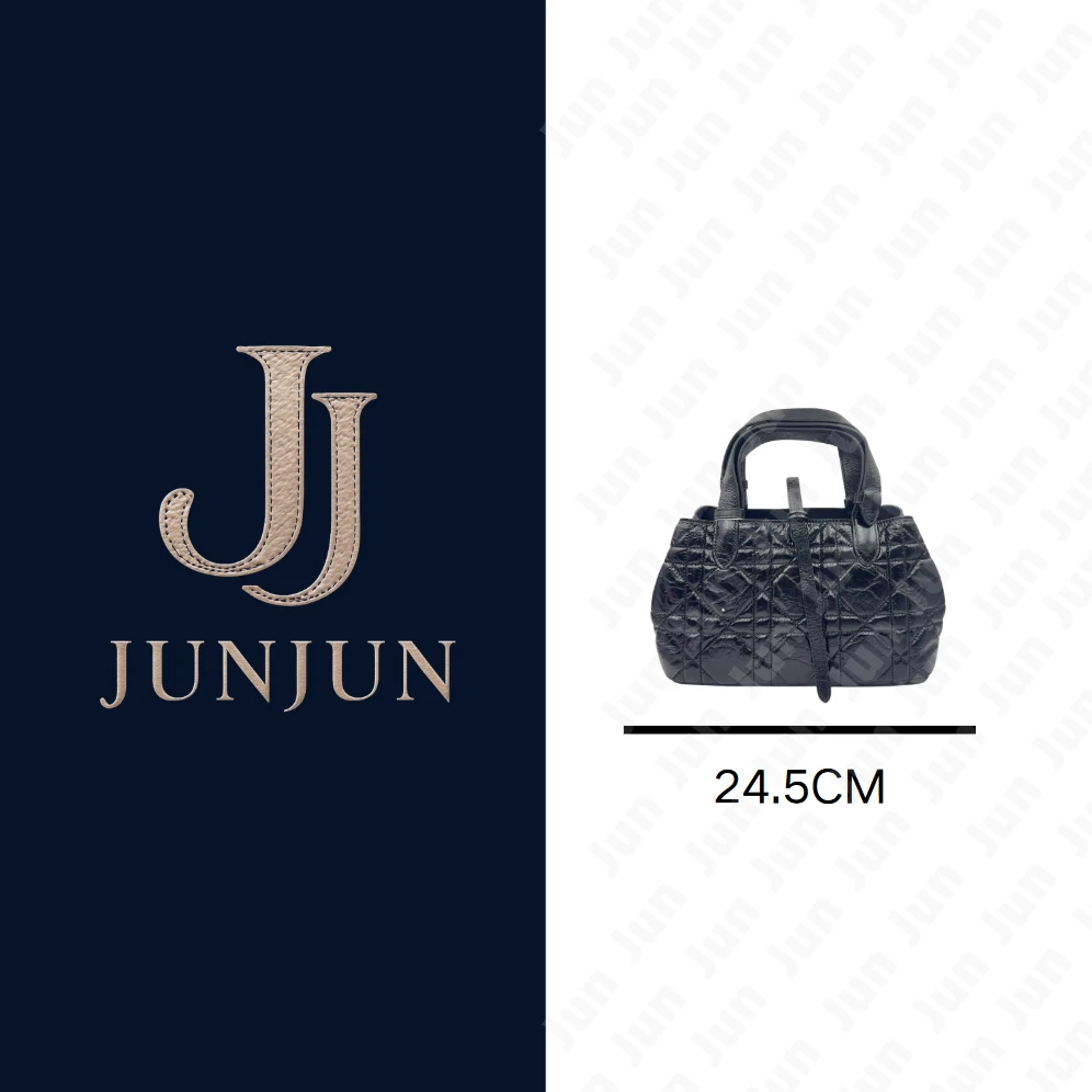JunJun轻奢定制女包 【迪家横板褶皱纹土著斜挎包】24.5CM 【D14】