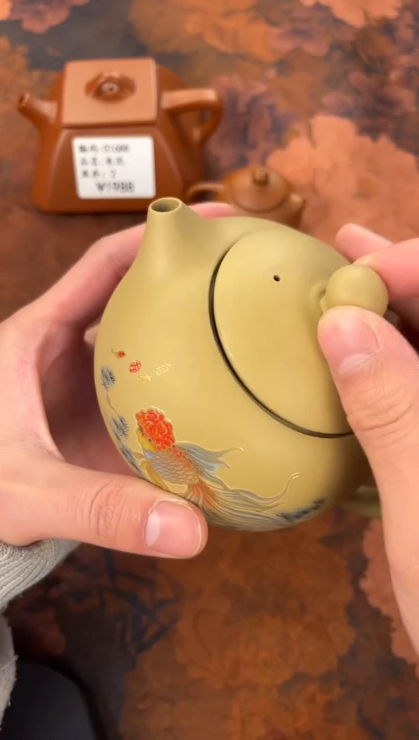 茶杯紫砂-鱼趣西施