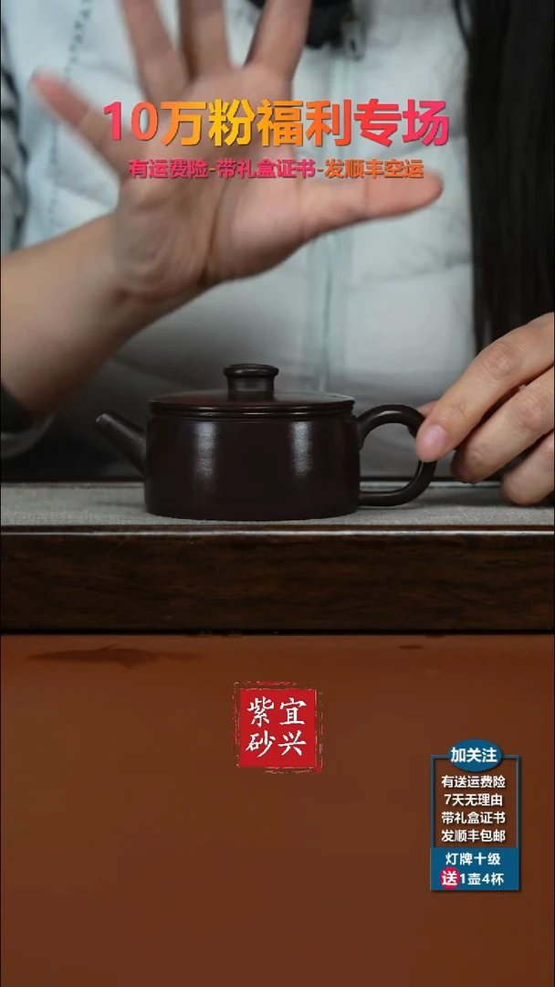 茶壶紫砂蒋静明一厂老紫泥钱币汉瓦150CC