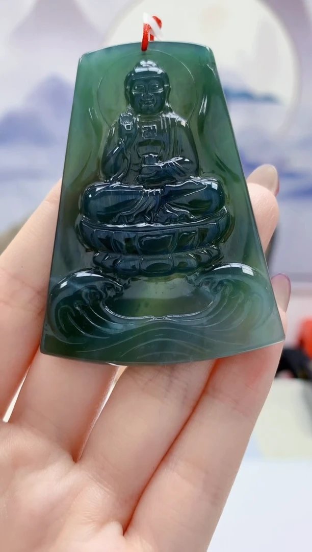 定制翡翠未镶嵌4812jw-毛货挂件69