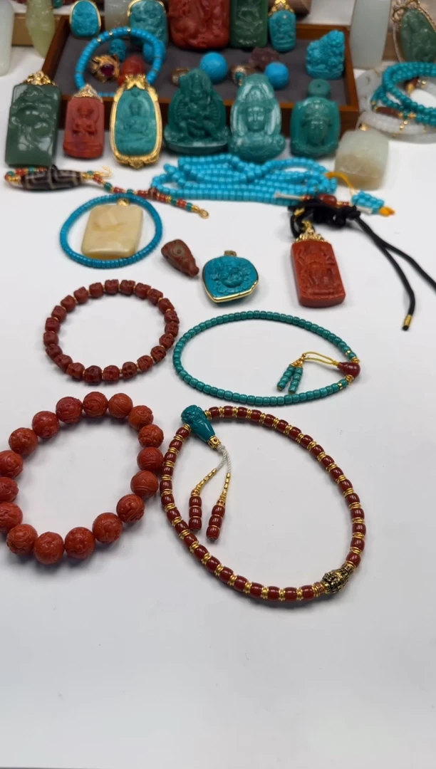 18K金镶嵌手串手串南红玛瑙月****～手串手串