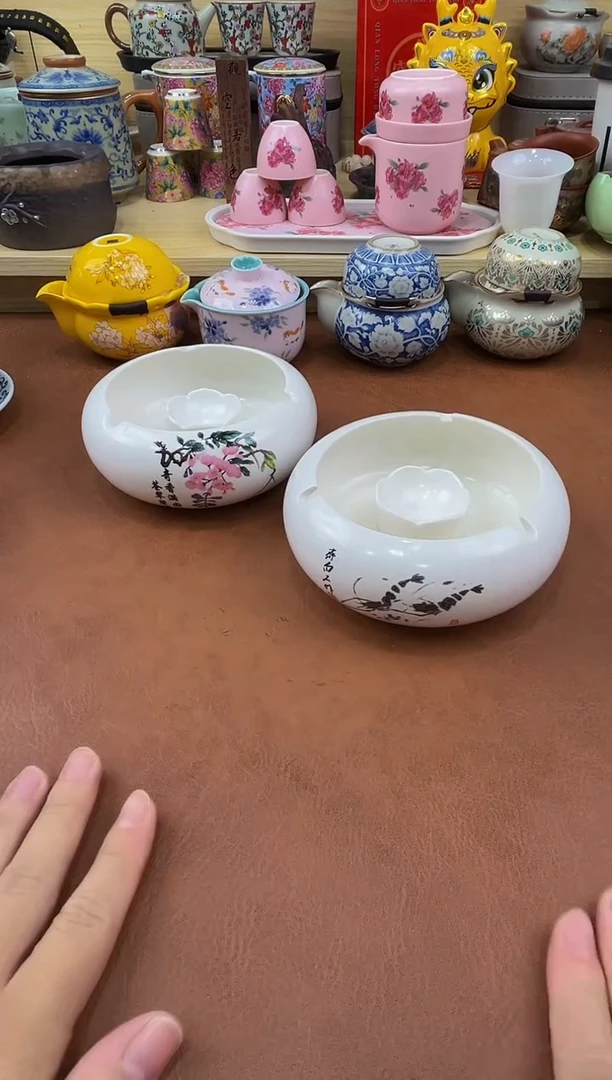 陶瓷茶具摆件旅行套组