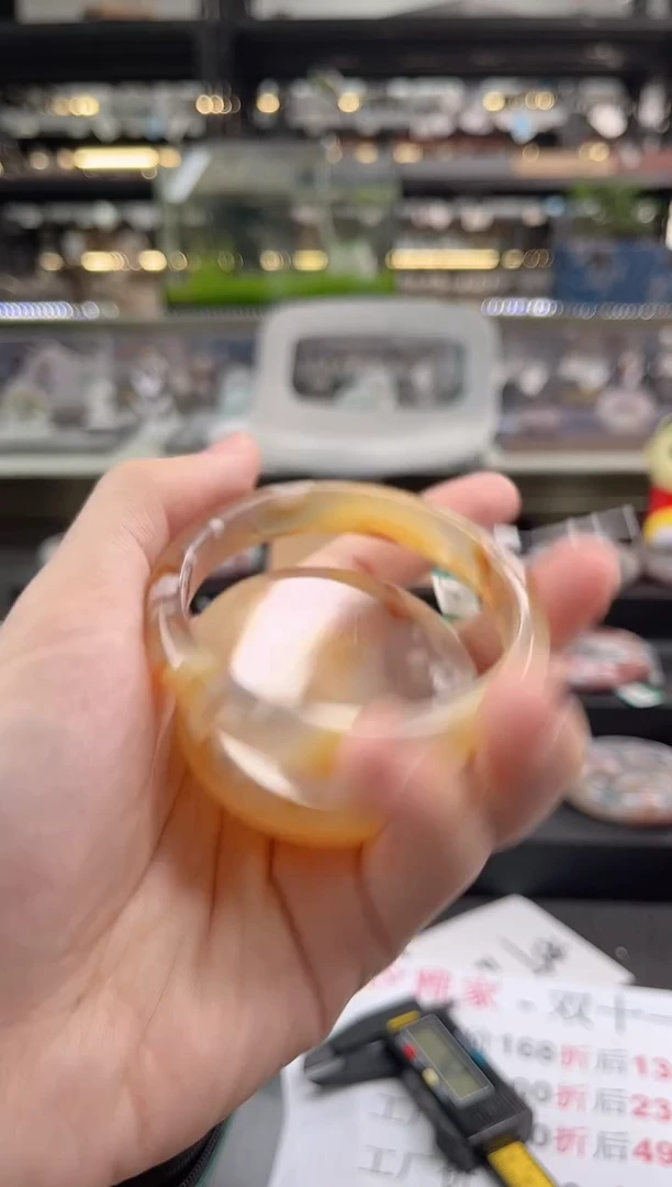 未镶嵌手镯石英质玉瑾圈口（赠品镯心）