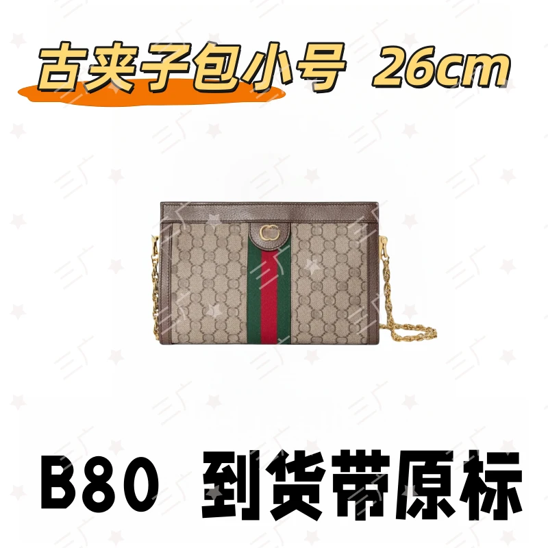 B80 古夹子包小号 26cm【 轻奢高仿国货】【有礼盒】【无需DIY】斜挎包
