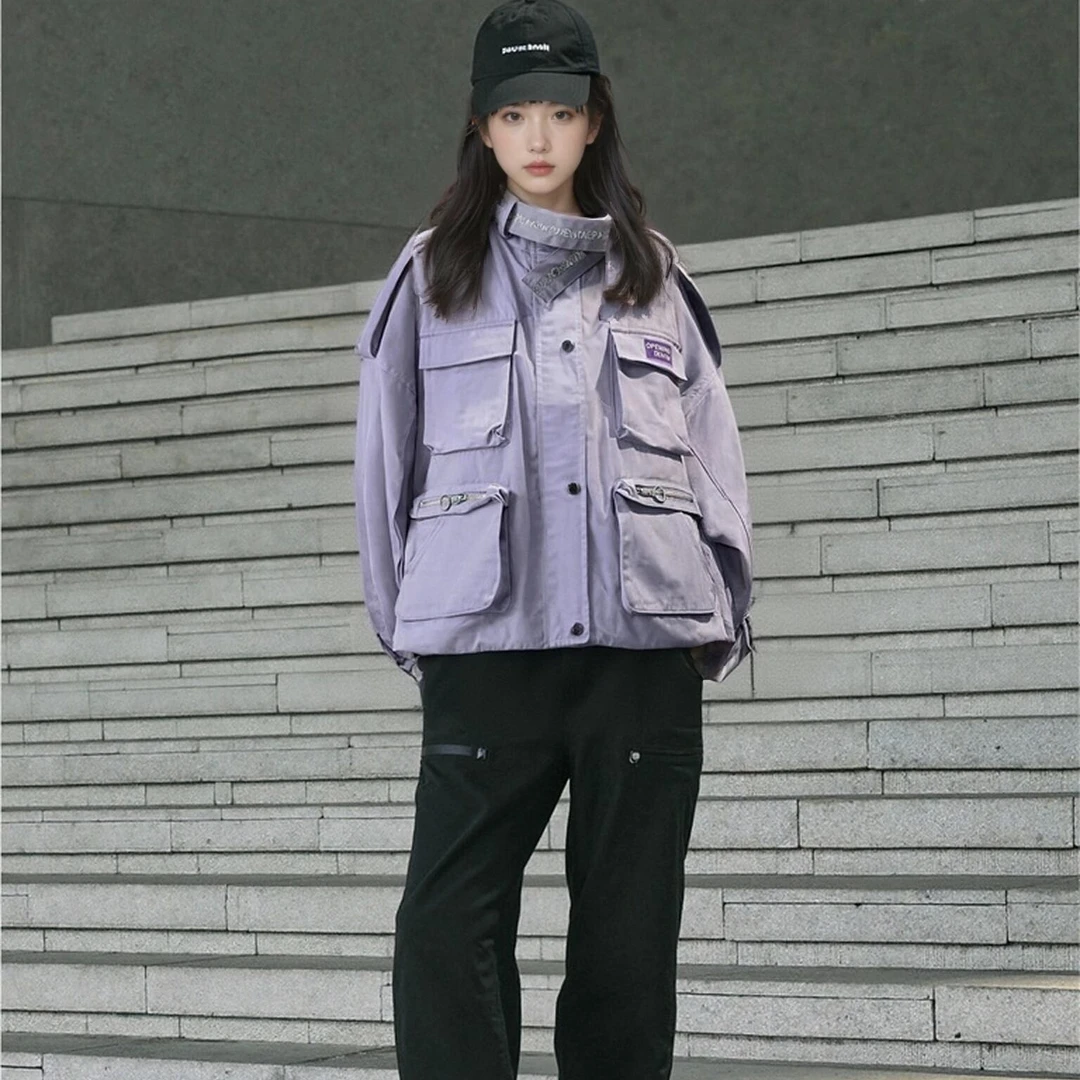 唐狮立领长袖纯色常规冬蝙蝠袖风衣休闲秋冬户外工装126326052722