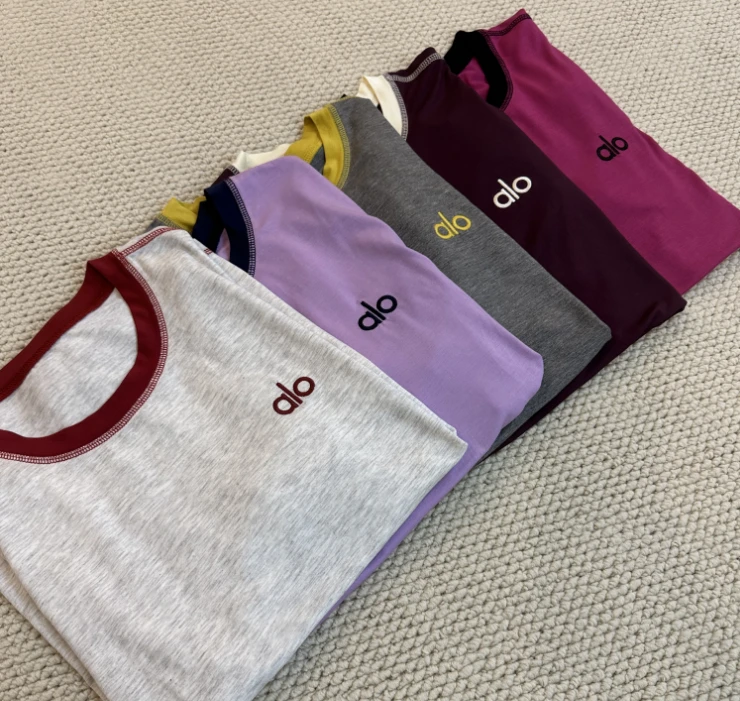 【糯米面膜T】夏季超柔拼色减龄短袖 59660#