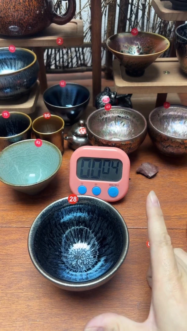 茶盏黑**妖28号建盏工匠茶器