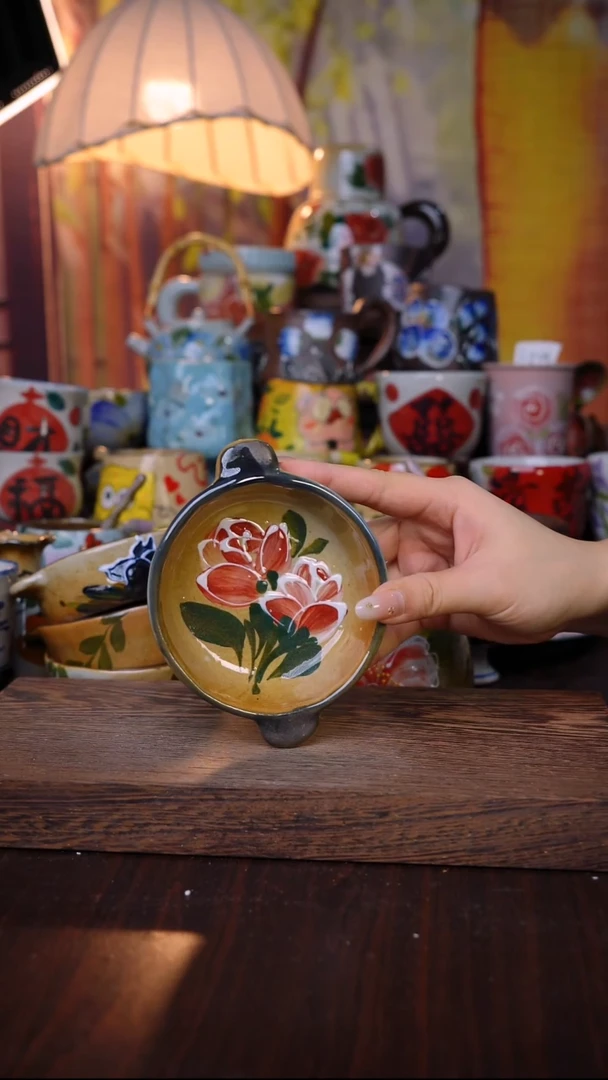 杯子泥垚手作 景德镇手工手绘陶瓷器物