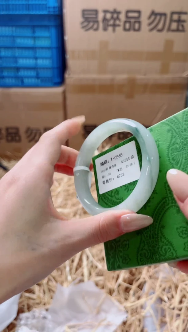 未镶嵌手镯石英质玉T-0565