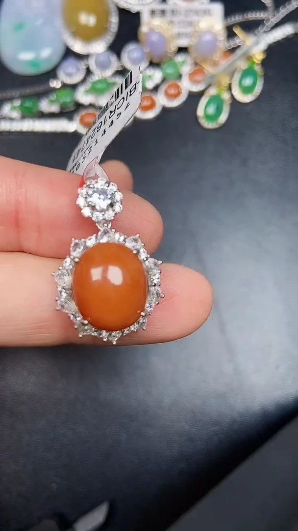 银S925镶嵌戒指翡翠2540