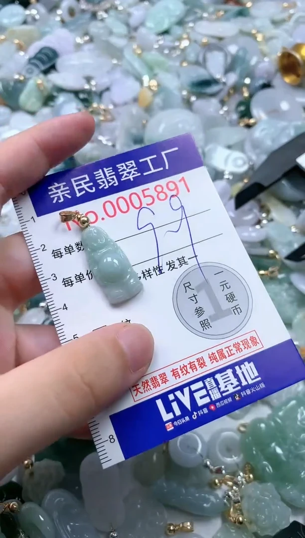 翡翠未镶嵌吊坠(不含链)5891