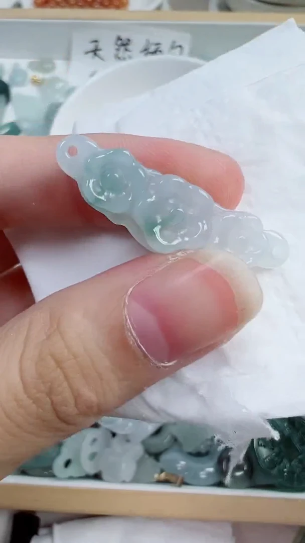散珠翡翠376号链接，A货翡翠