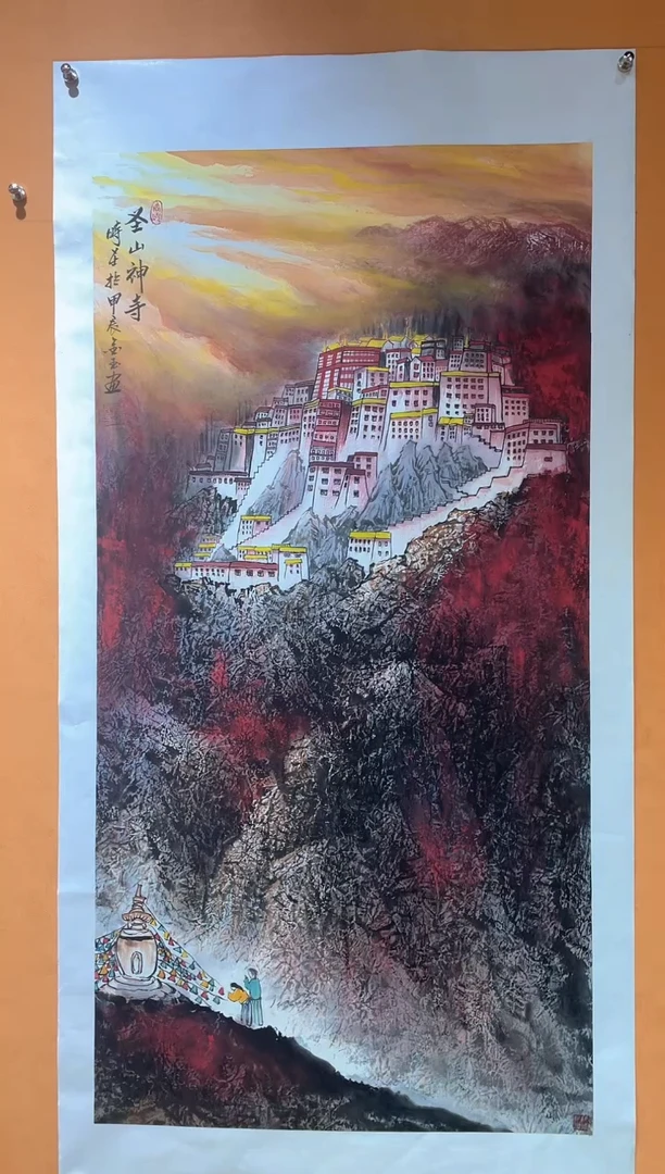 国画刘金玉教授亲笔手绘
