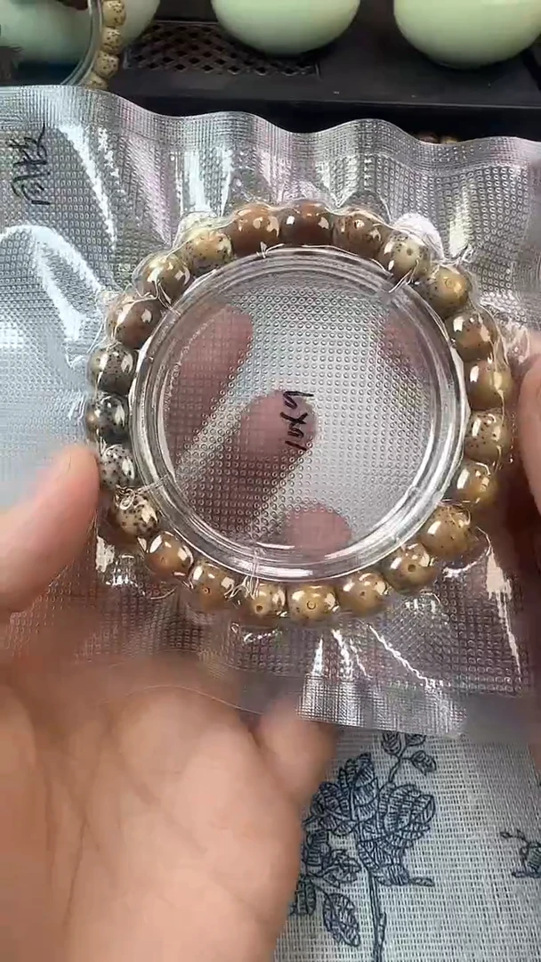 手串星月菩提69石玉料糯冰单圈10×9高透精工福利