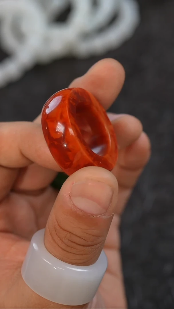 未镶嵌戒指南红玛瑙多样性发一件08圈口21.1