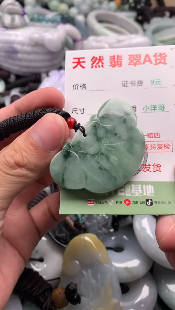 翡翠未镶嵌吊坠(不含链)1