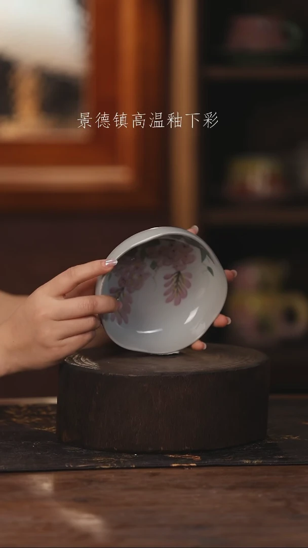 陶瓷景德镇高温釉下手绘陶瓷