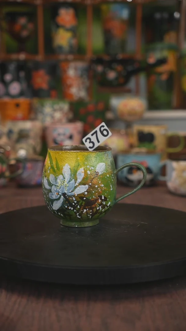 紫砂油画手绘釉下彩376