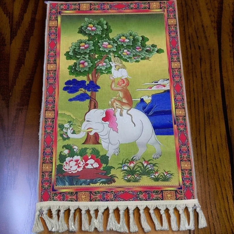 【新疆西藏包邮】新藏式唐卡办公室客厅墙壁背景挂画尺寸60*90cm