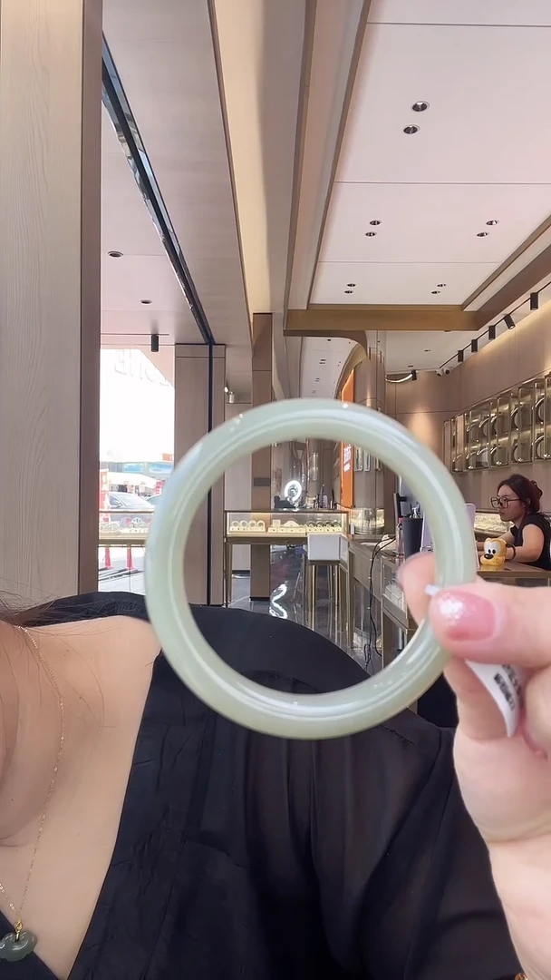 和田玉手镯未镶嵌晚晴镯53