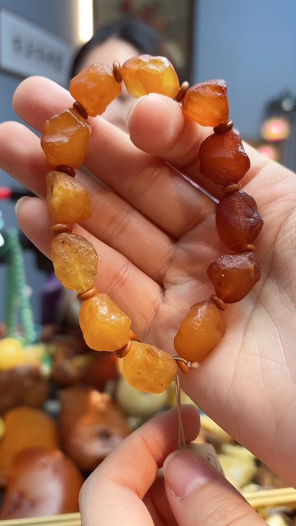 手链琥珀未镶嵌手串