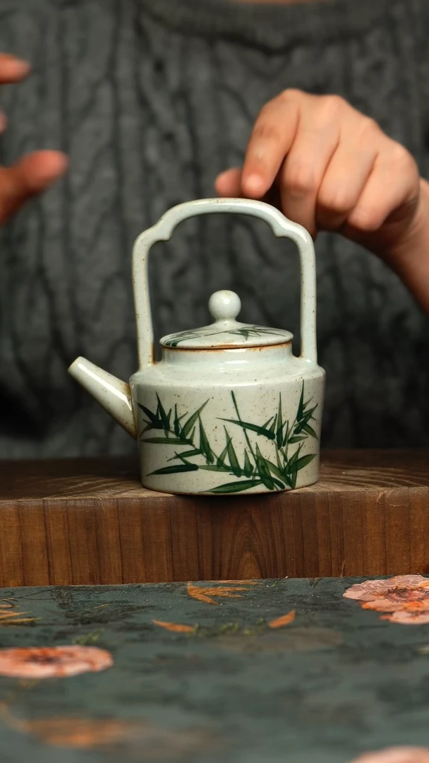 杯釉下彩手工手绘同款陶器