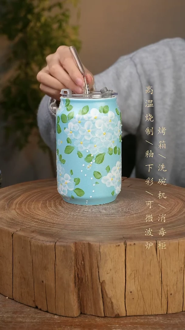 碗瓷景德镇手工手绘高温瓷釉下彩