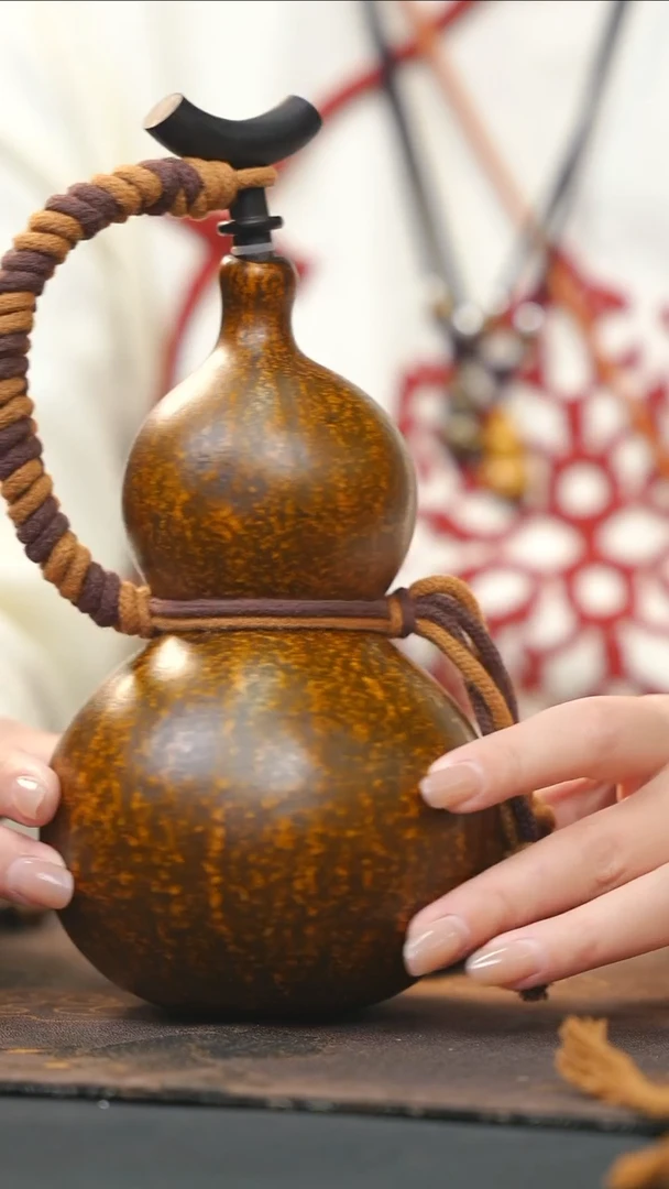 【闪购商品】RN204大漆酒葫芦不包手串及旋转底座