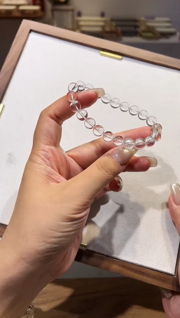 未镶嵌手链水晶特级白水晶卡8＋