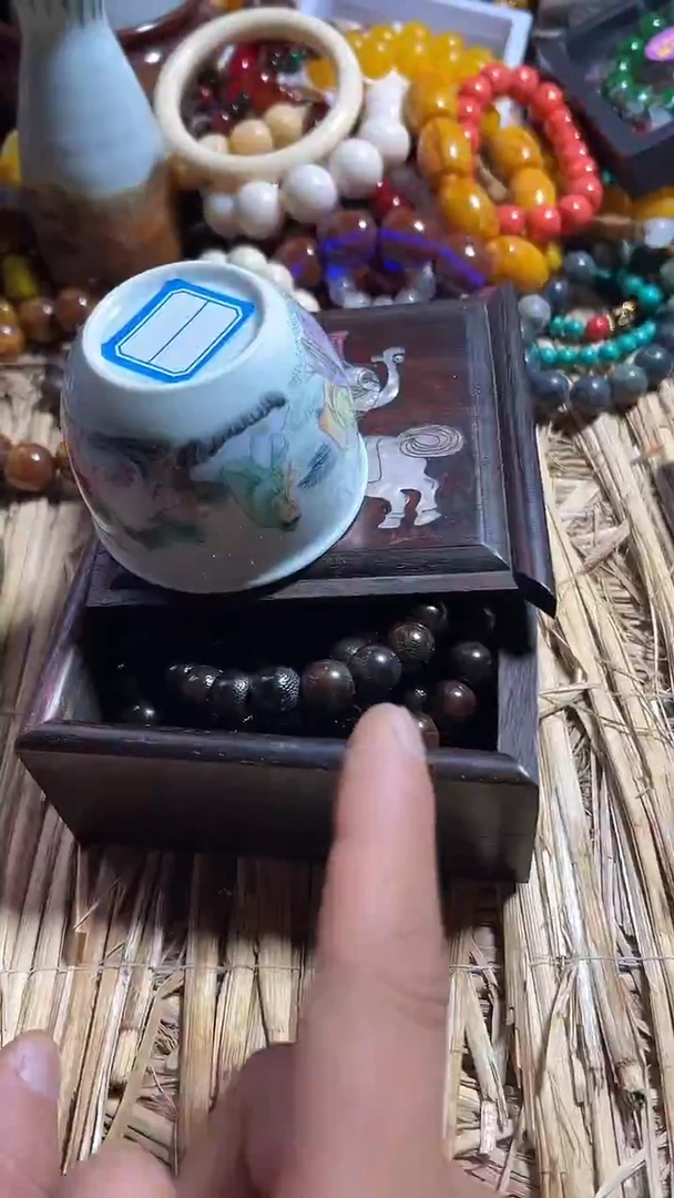 摆件西瓷108颗带盒