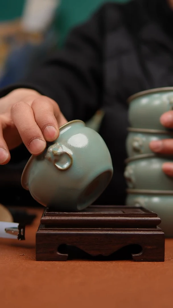 【闪购商品】瓷片原产地原矿仿古虎头缸杯微瑕福利