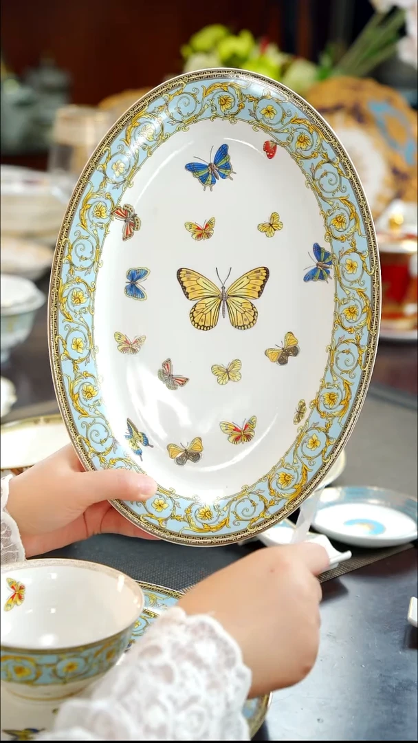 瓷片12英寸鱼盘 1个 福利款