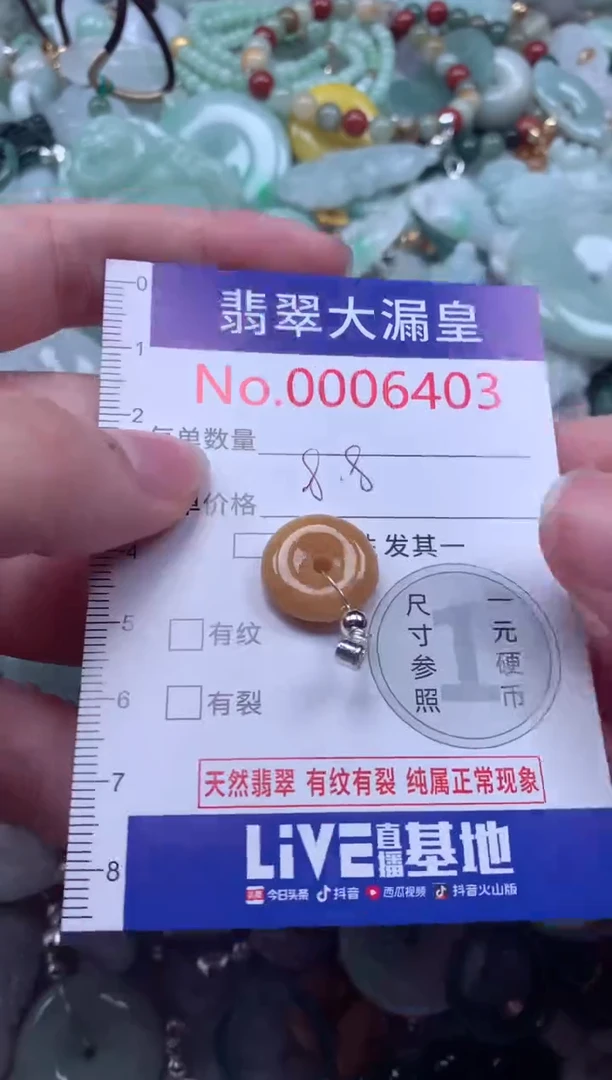 翡翠未镶嵌吊坠(不含链)6403