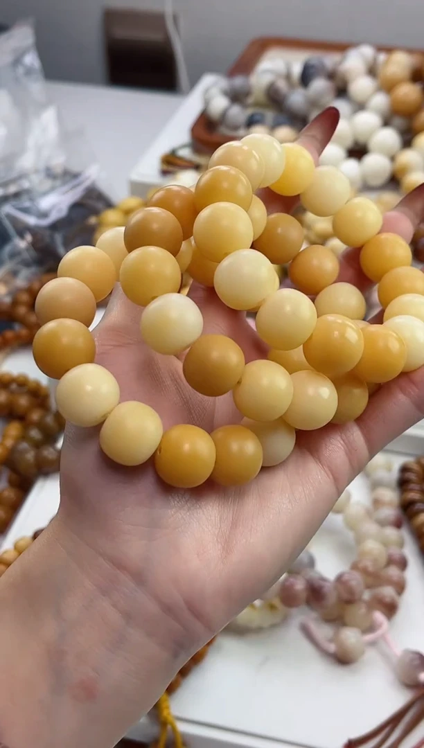 手串菩提根/象牙果d05干磨苹果落地果13*15mm手串