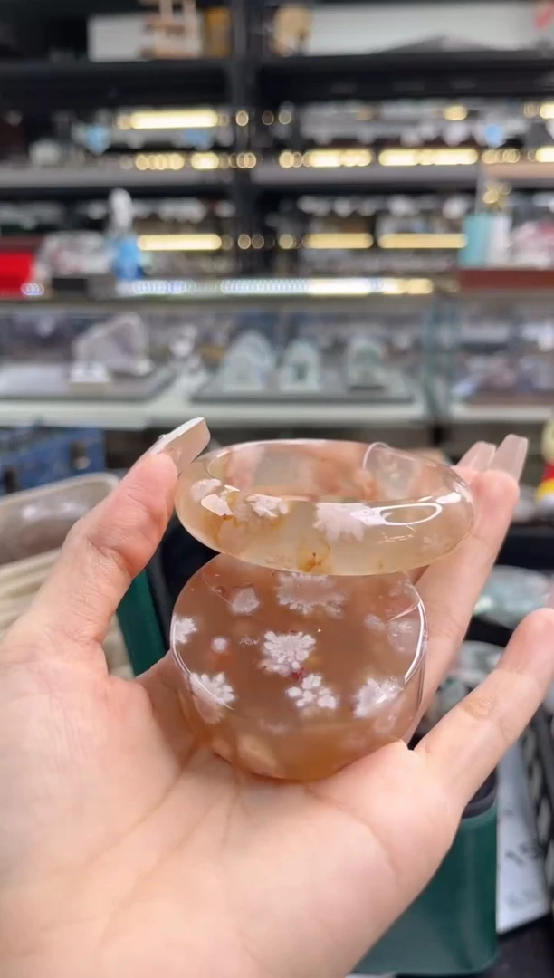 石英质玉手镯未镶嵌55圈口 （赠品镯心）633477