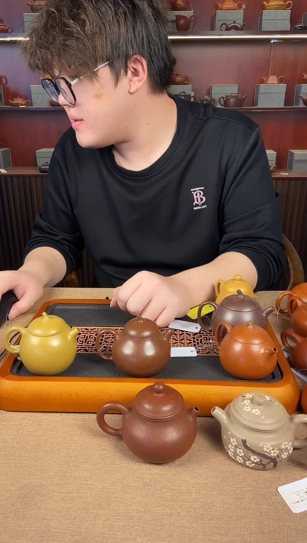 茶杯紫砂降坡泥光器茄瓜 徐玉凤