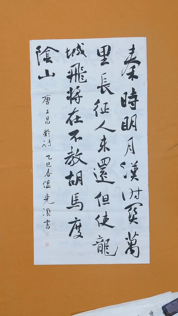 书法西**人温先浪 68*138 湖南