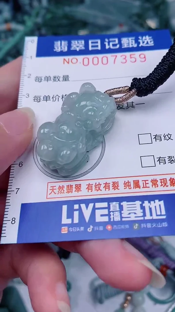 翡翠未镶嵌颈饰00007359