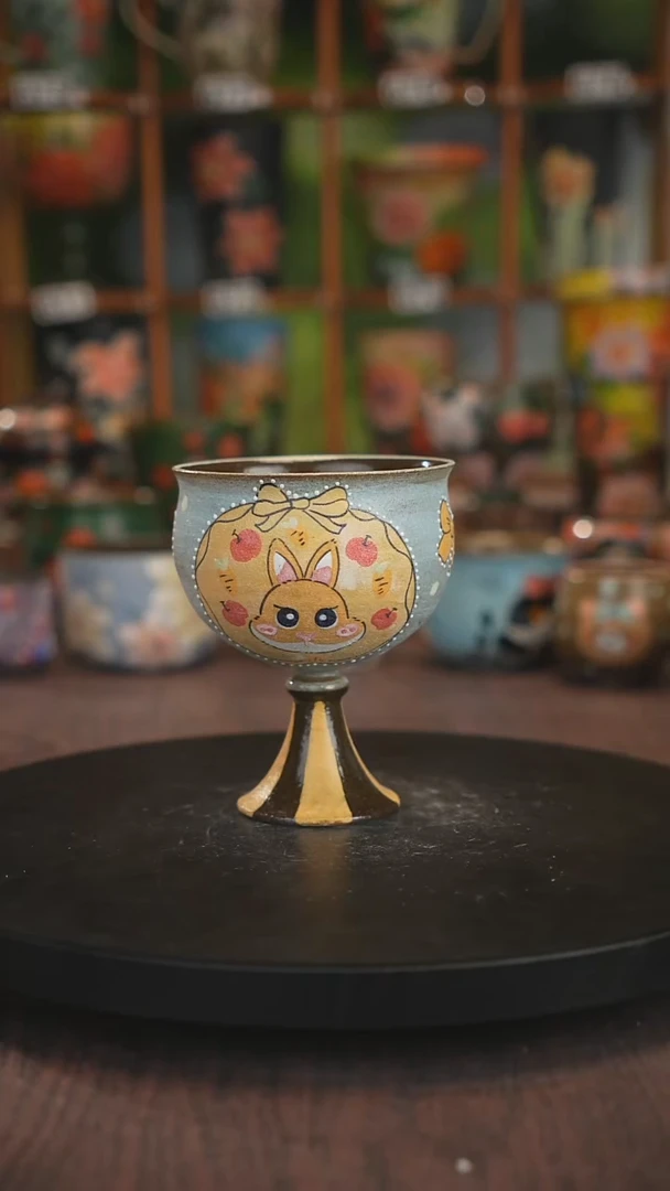 紫砂油画手绘釉下彩