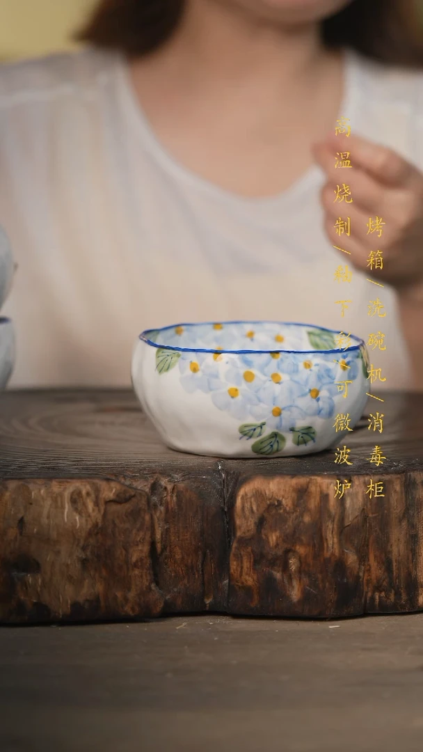 瓷片景德镇高温釉下彩可微波烤箱洗碗机